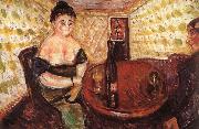 Edvard Munch Brothel Scene oil